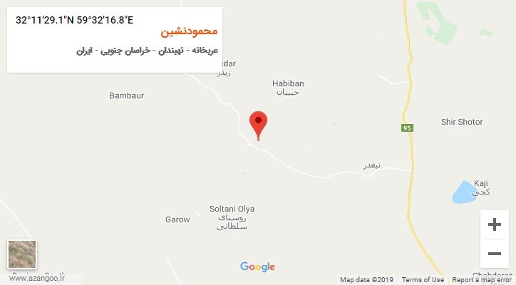 روستای محمودنشین بر روی نقشه