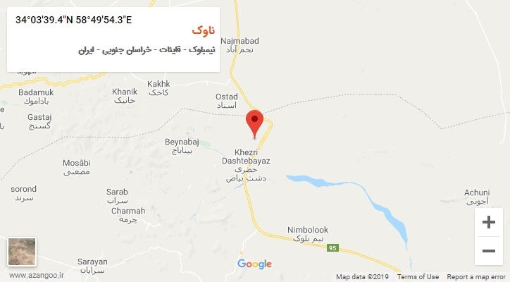 روستای ناوک بر روی نقشه