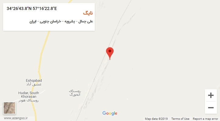 روستای نایگ بر روی نقشه