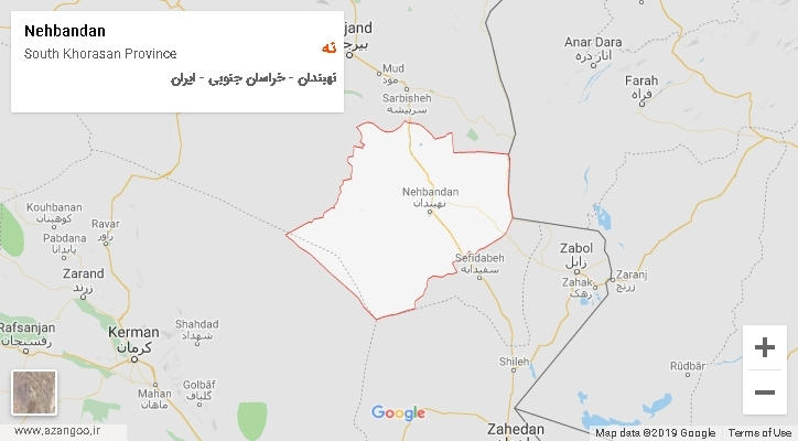 دهستان نه بر روی نقشه