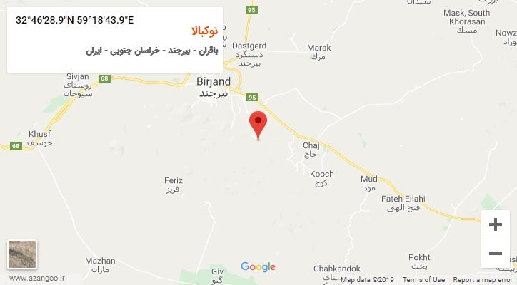 روستای نوکبالا بر روی نقشه