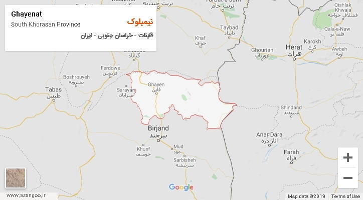 دهستان نیمبلوک بر روی نقشه