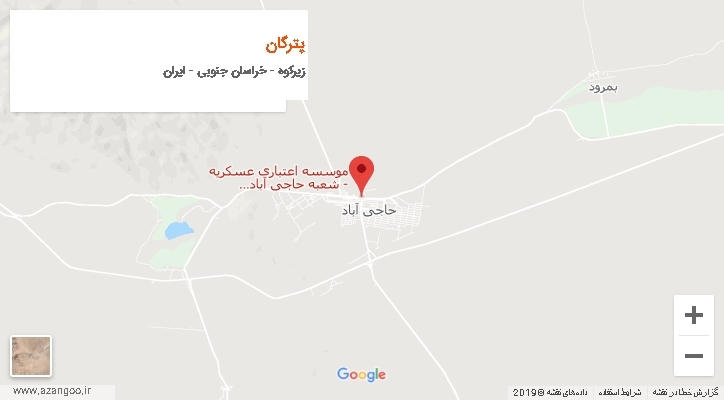 دهستان پترگان بر روی نقشه