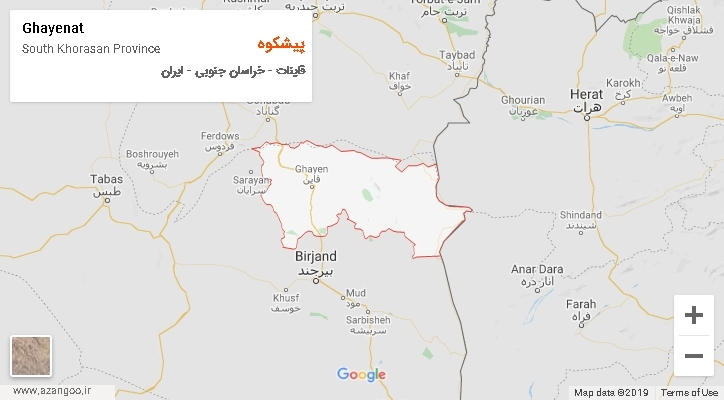 دهستان پیشکوه بر روی نقشه