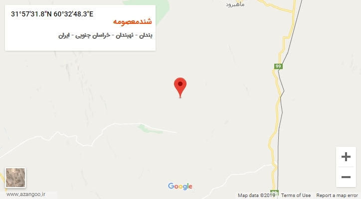 روستای شندمعصومه بر روی نقشه