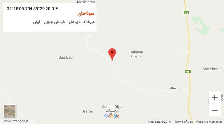 روستای سولاخان بر روی نقشه
