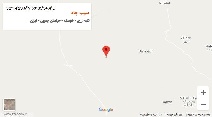 روستای سیب چاه بر روی نقشه