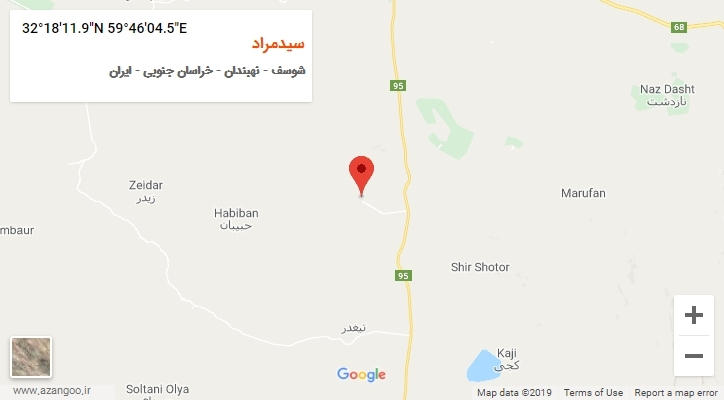 روستای سیدمراد بر روی نقشه