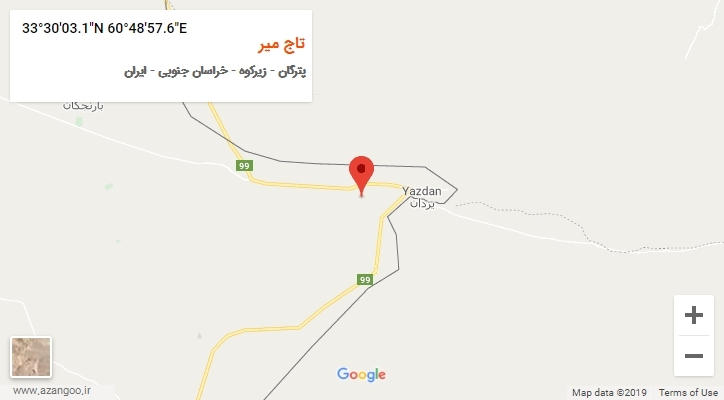 روستای تاج میر بر روی نقشه