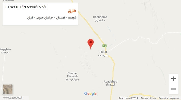 روستای طارق بر روی نقشه