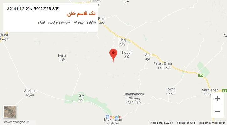 روستای تگ قاسم خان بر روی نقشه
