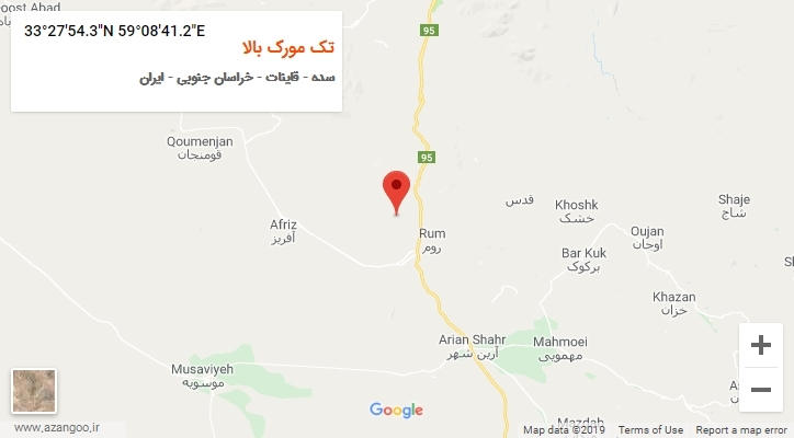 روستای تک مورک بالا بر روی نقشه