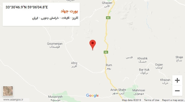 روستای یورت جهاد بر روی نقشه