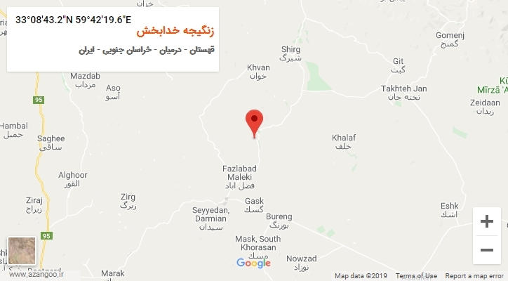 روستای زنگیجه خدابخش بر روی نقشه