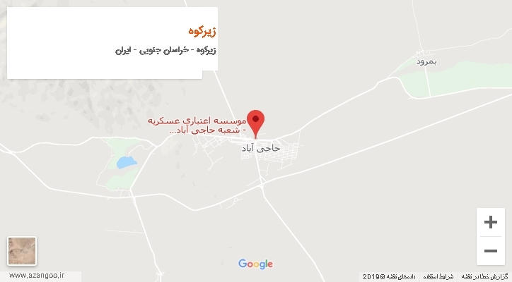 دهستان زیرکوه بر روی نقشه