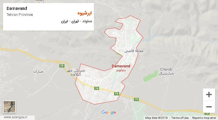 دهستان ابرشیوه بر روی نقشه