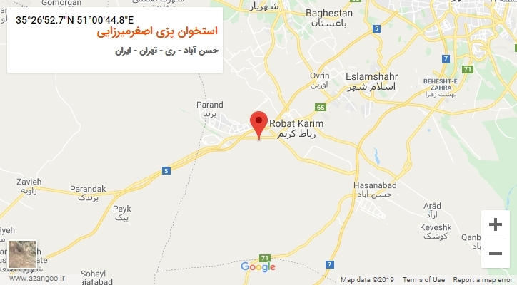 روستای استخوان پزی اصغرمیرزایی بر روی نقشه