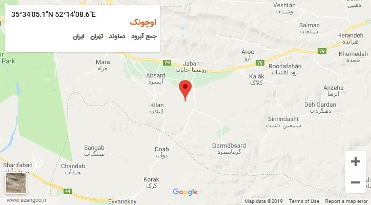 روستای اوچونک بر روی نقشه