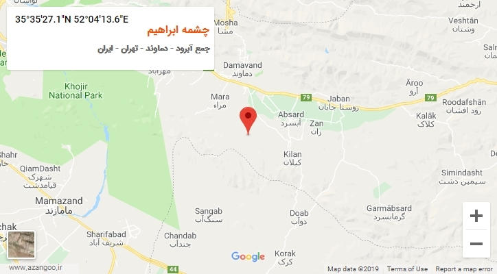 روستای چشمه ابراهیم بر روی نقشه