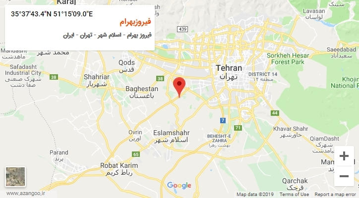روستای فیروزبهرام بر روی نقشه