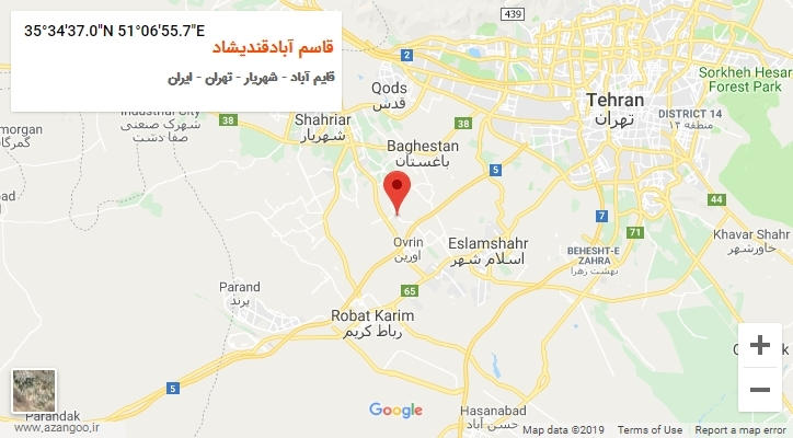 روستای قاسم آبادقندیشاد بر روی نقشه
