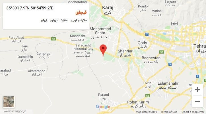 روستای قبچاق بر روی نقشه