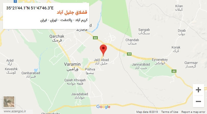 روستای قشلاق جلیل آباد بر روی نقشه