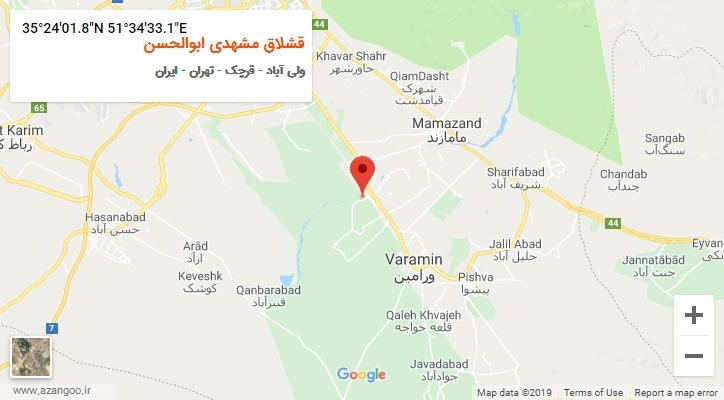 روستای قشلاق مشهدی ابوالحسن بر روی نقشه