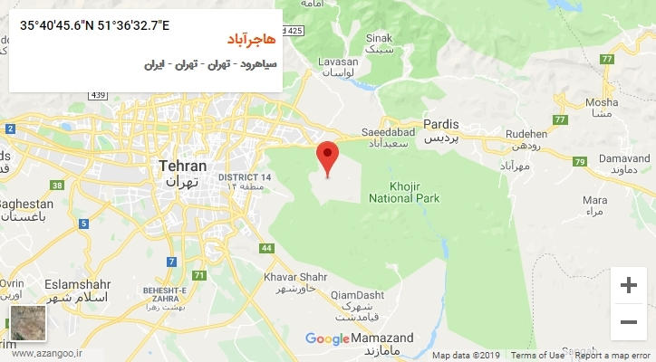 روستای هاجرآباد بر روی نقشه