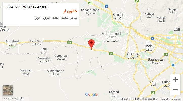 روستای خاتون لر بر روی نقشه