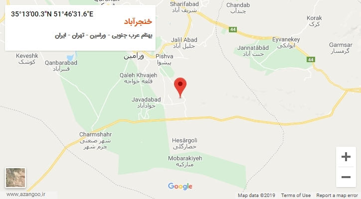 روستای خنجرآباد بر روی نقشه