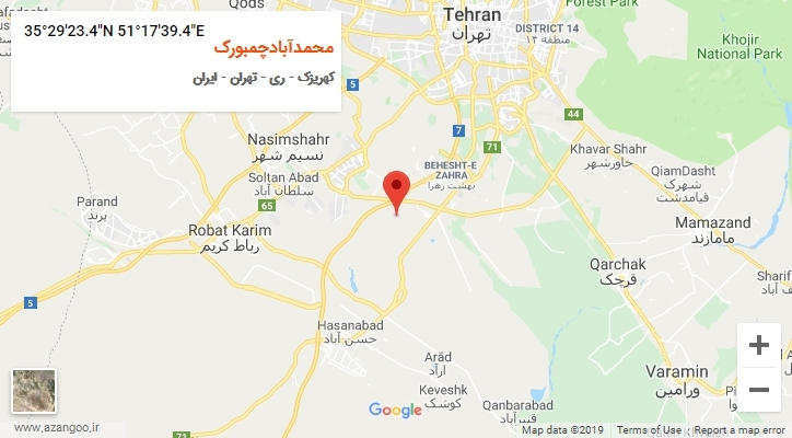 روستای محمدآبادچمبورک بر روی نقشه