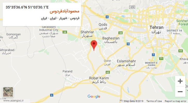 روستای محمودآبادفردوس بر روی نقشه