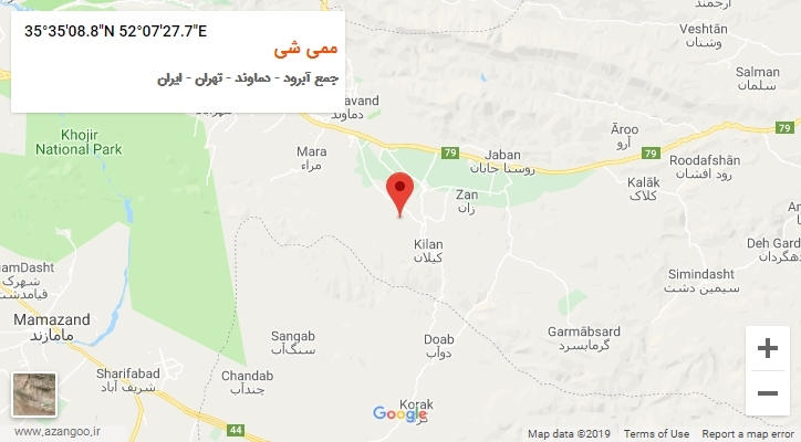 روستای ممی شی بر روی نقشه