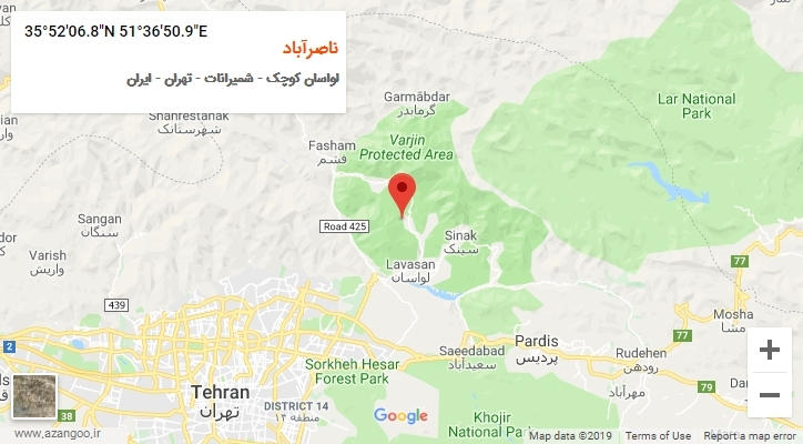 روستای ناصرآباد بر روی نقشه