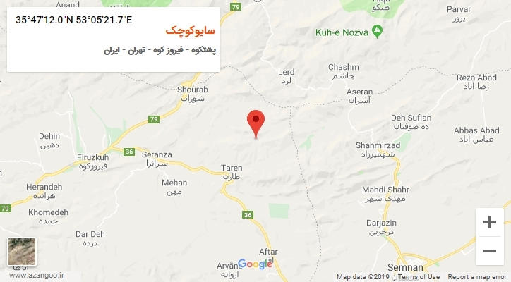 روستای سایوکوچک بر روی نقشه