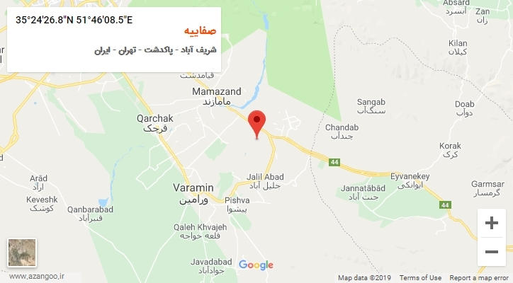 روستای صفاییه بر روی نقشه