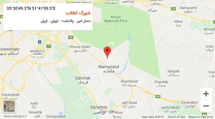 روستای شهرک انقلاب بر روی نقشه