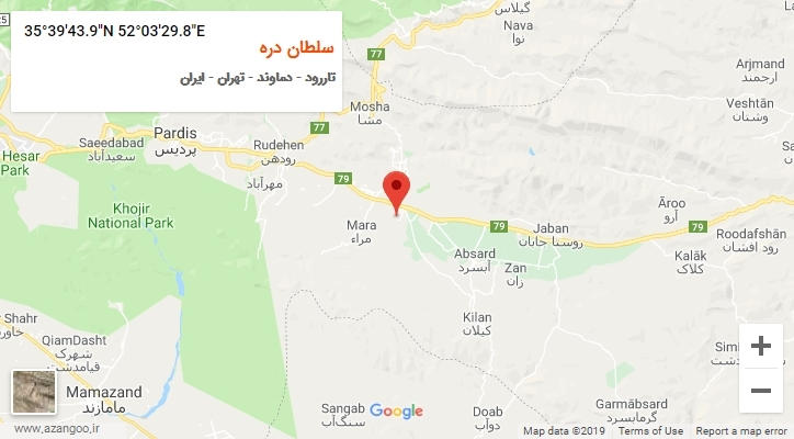 روستای سلطان دره بر روی نقشه