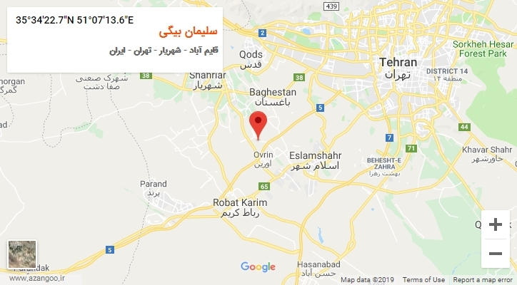 روستای سلیمان بیگی بر روی نقشه