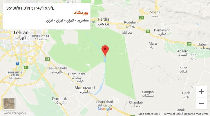 روستای یوردشاد بر روی نقشه