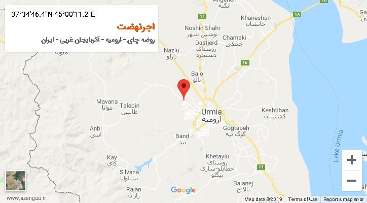 روستای اجرنهضت بر روی نقشه