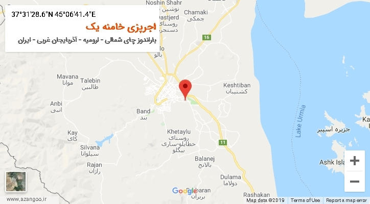 روستای اجرپزی خامنه یک بر روی نقشه