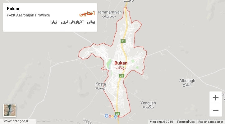 دهستان آختاچی بر روی نقشه