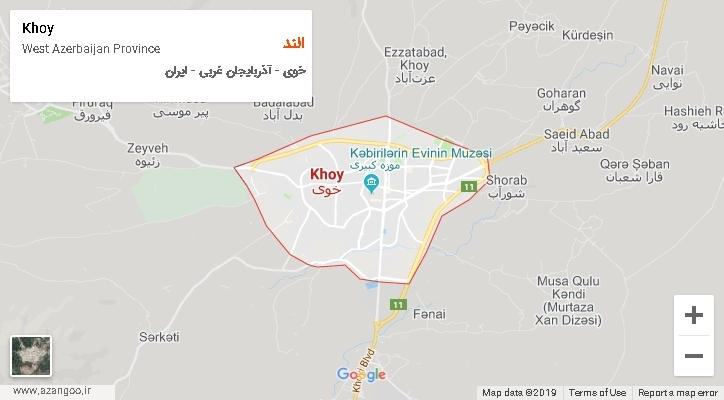 دهستان الند بر روی نقشه