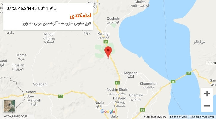 روستای امامکندی بر روی نقشه