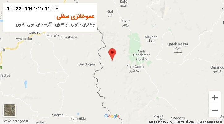 روستای عموخانزی سفلی بر روی نقشه