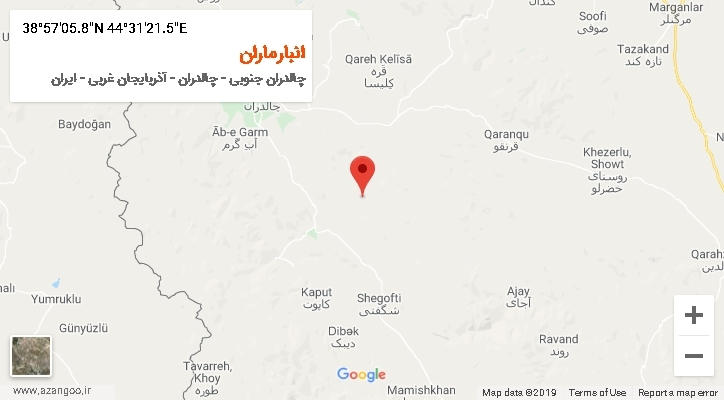 روستای انبارماران بر روی نقشه