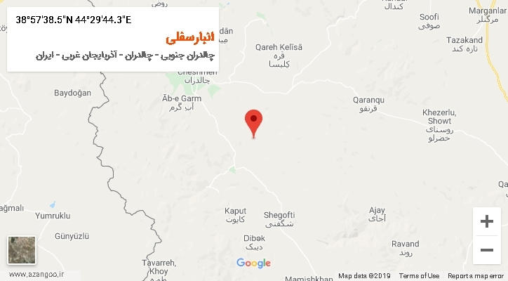 روستای انبارسفلی بر روی نقشه