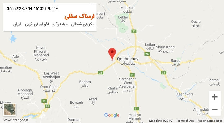 روستای ارمناک سفلی بر روی نقشه